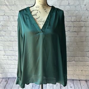NWT_Express Satin V-Neck Blouse